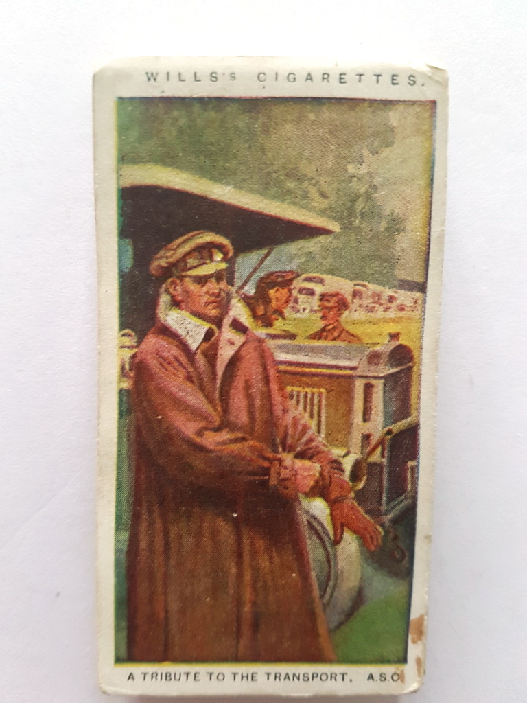 Photo of the front of these Britain's Part in the War cigarette cards