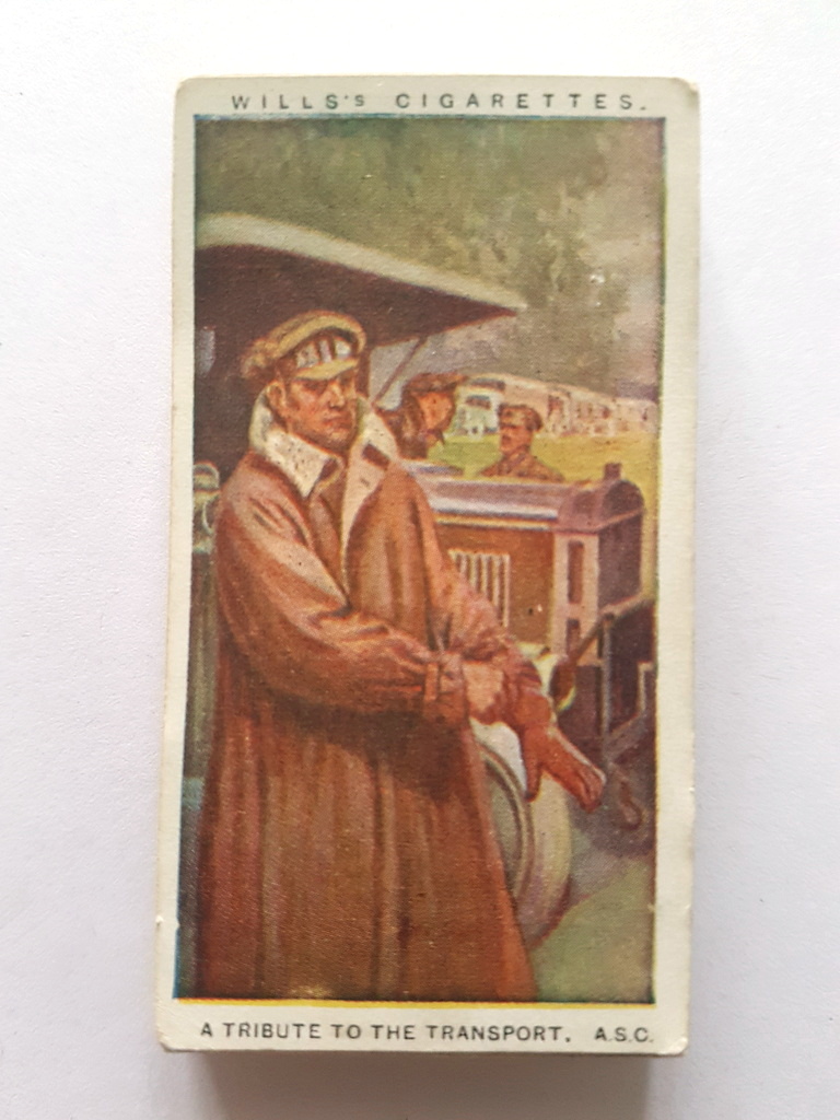 Photo of the front of these Britain's Part in the War cigarette cards