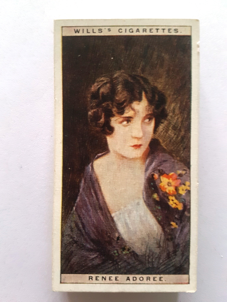 Photo of the front of these Cinema Stars (1st) cigarette cards