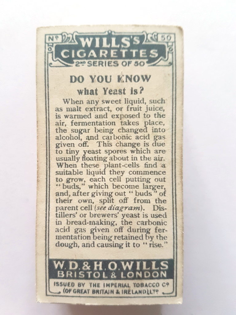 Photo of the back of these Do You Know (2nd) cigarette cards