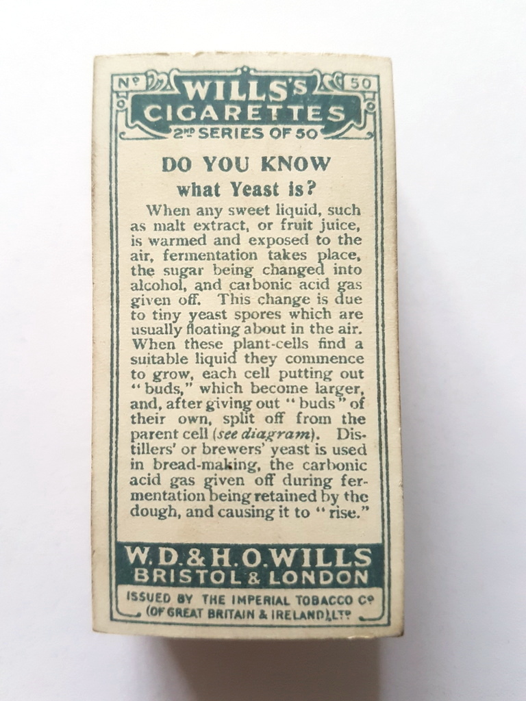 Photo of the back of these Do You Know (2nd) cigarette cards