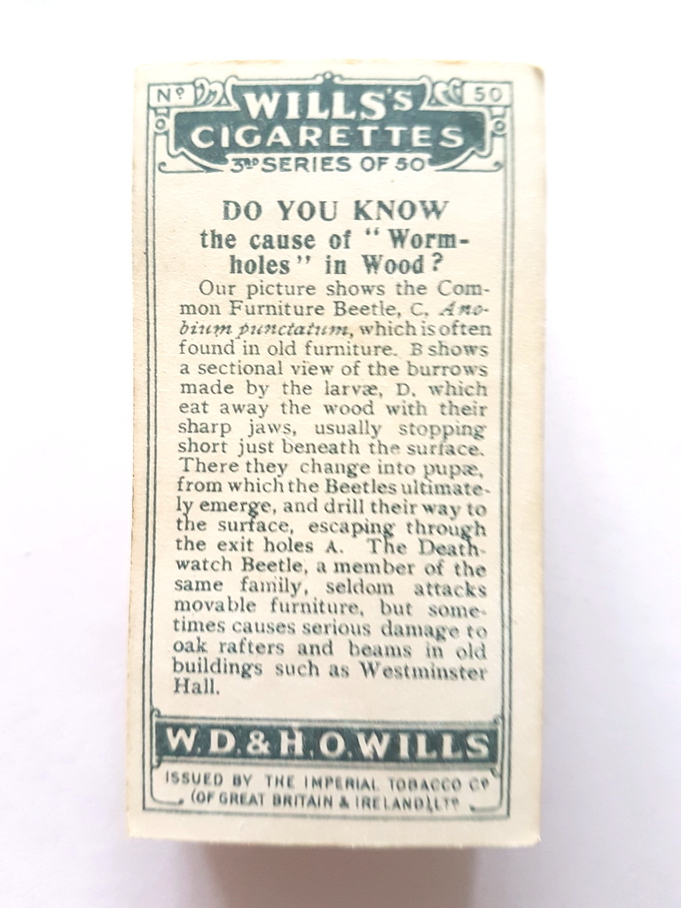 Photo of the back of these Do You Know (3rd) cigarette cards