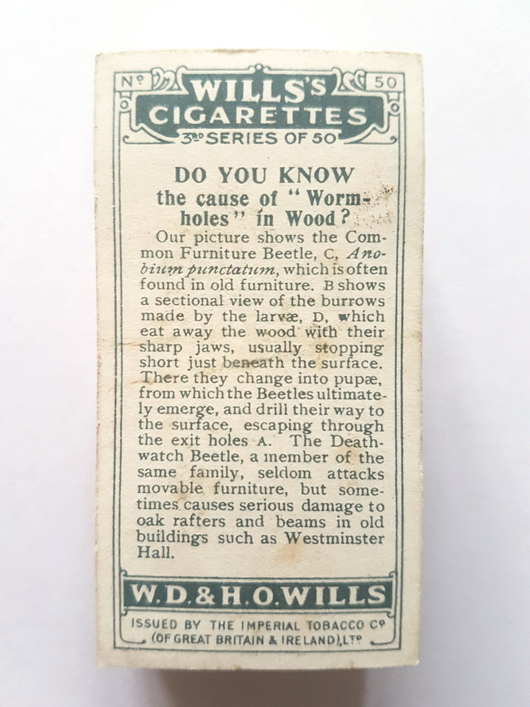 Photo of the back of these Do You Know (3rd) cigarette cards