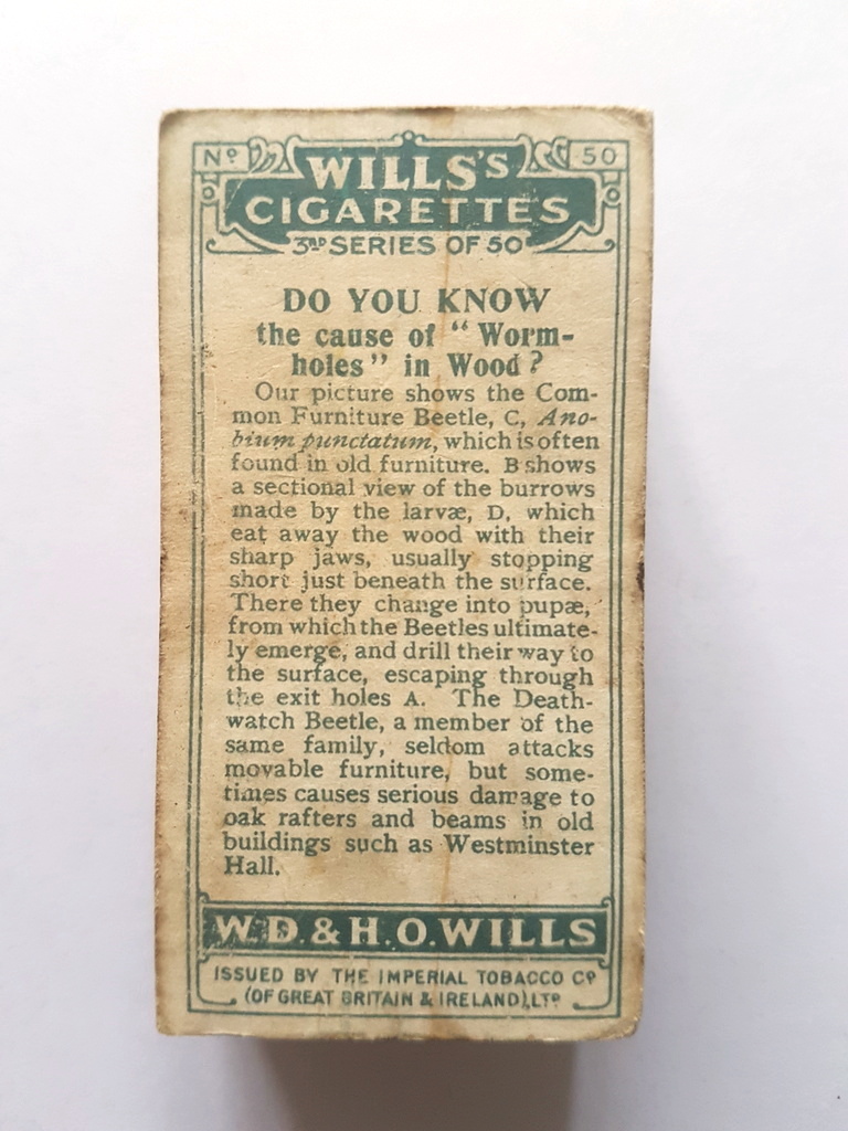 Photo of the back of these Do You Know (3rd) cigarette cards