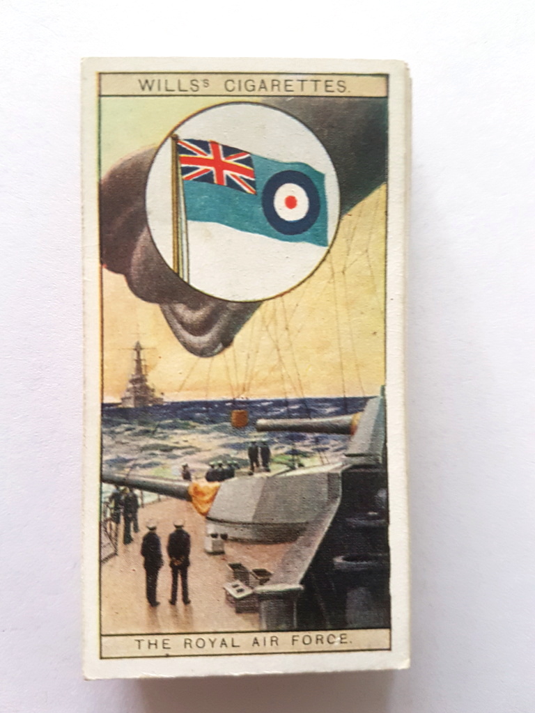 Photo of the front of these Flags of the Empire cigarette cards