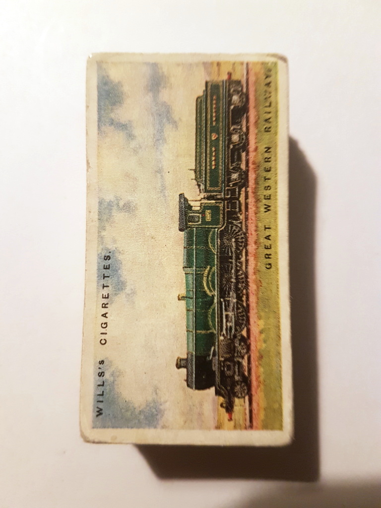 Photo of the front of these Railway  Engines (1924) cigarette cards