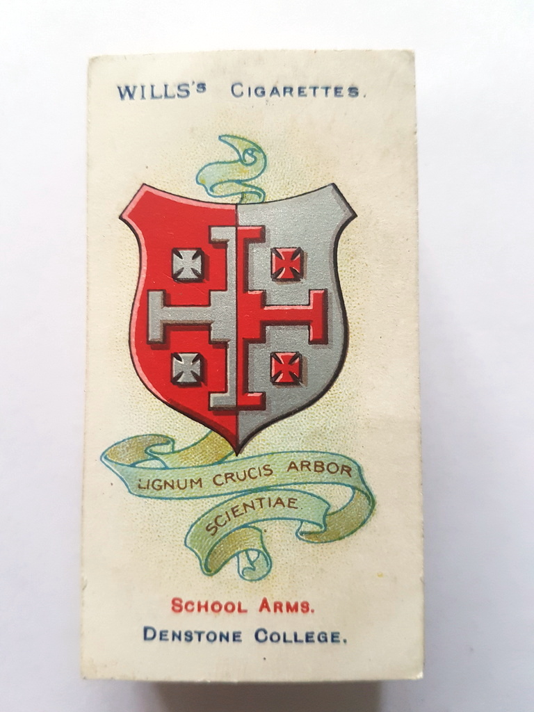 Photo of the front of these School Arms cigarette cards