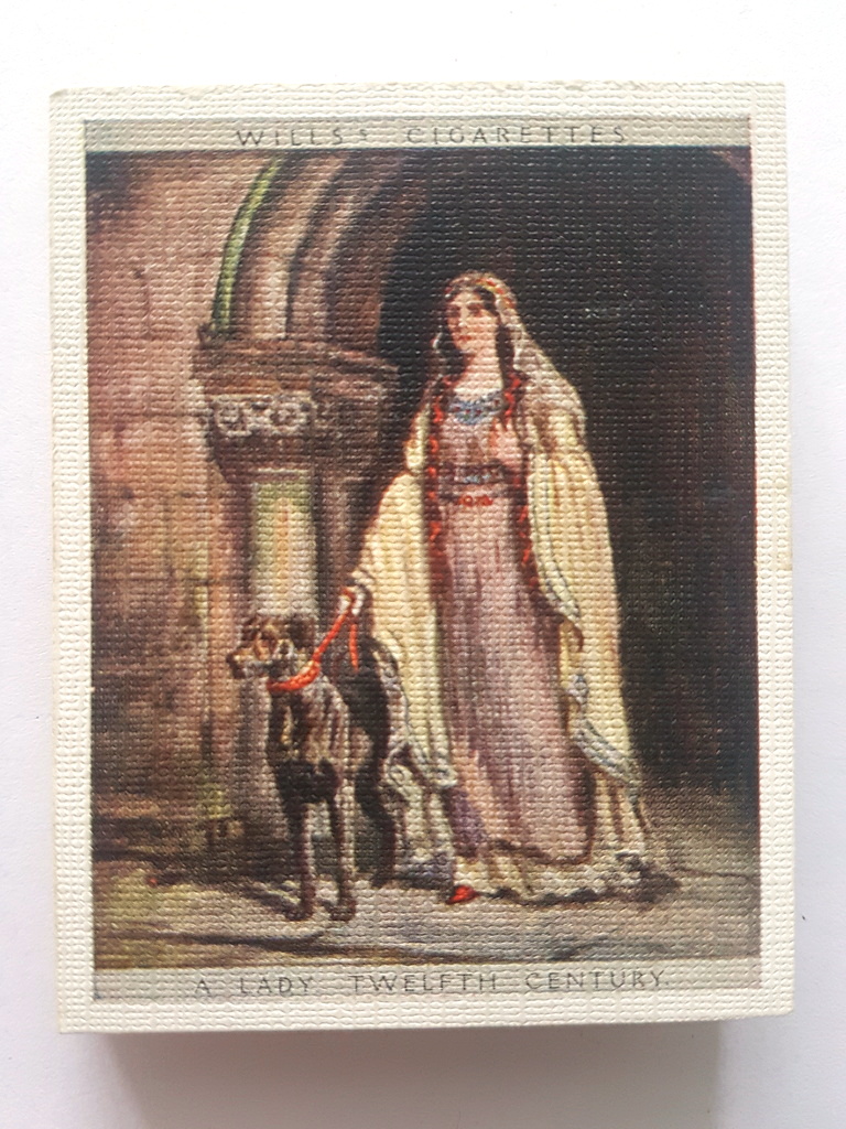 Photo of the front of these English Period Costumes (M) cigarette cards