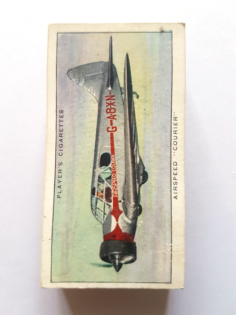 Photo of the front of these Aeroplanes (Civil) cigarette cards