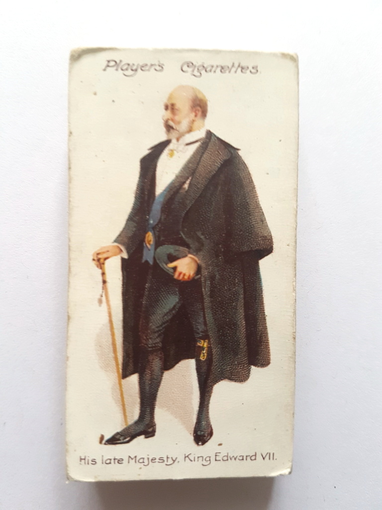 Photo of the front of these Ceremonial and Court Dress cigarette cards