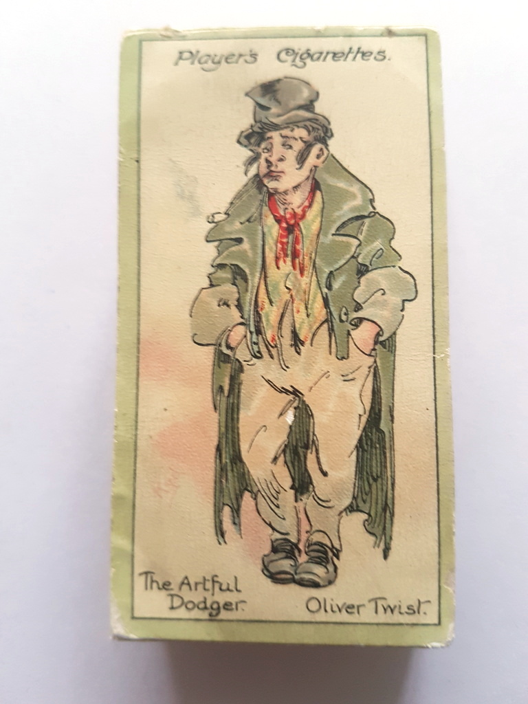 Photo of the front of these Characters from Dickens (1st and 2nd series comb.) cigarette cards