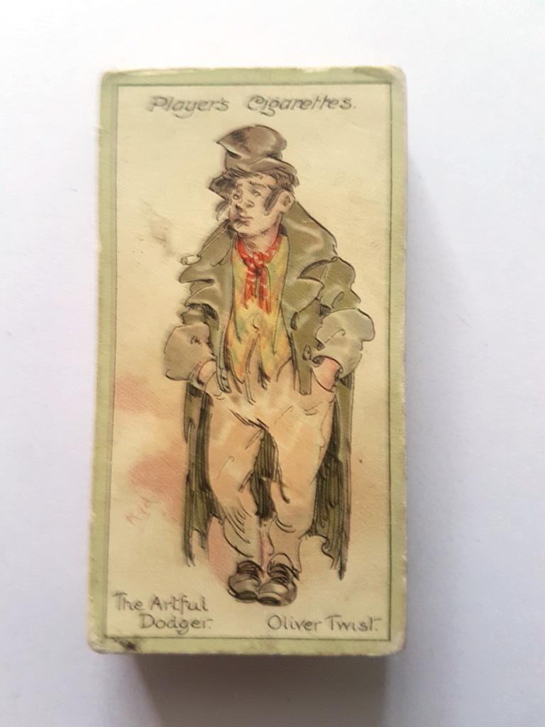 Photo of the front of these Characters from Dickens (1st) cigarette cards