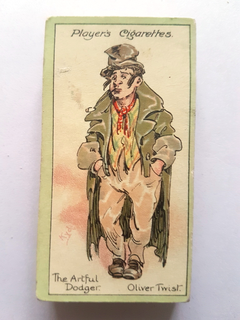 Photo of the front of these Characters from Dickens (1st) cigarette cards