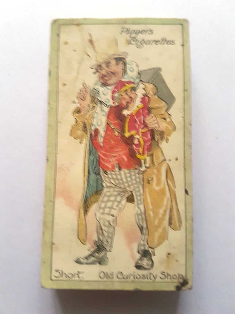 Photo of the front of these Characters from Dickens (2nd) cigarette cards