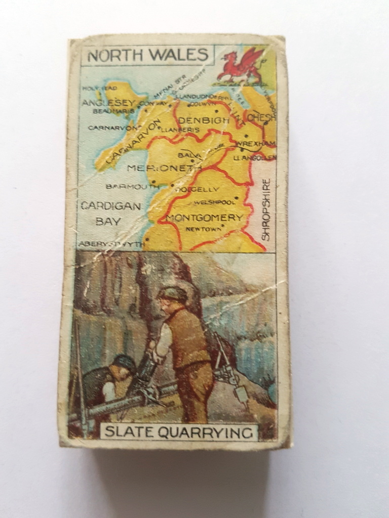 Photo of the front of these Counties and their Industries (numbered) cigarette cards