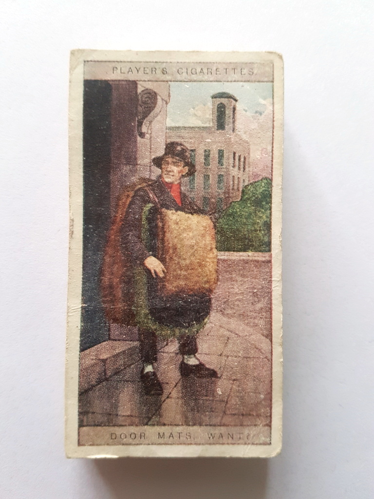 Photo of the front of these Cries of London (2nd) cigarette cards