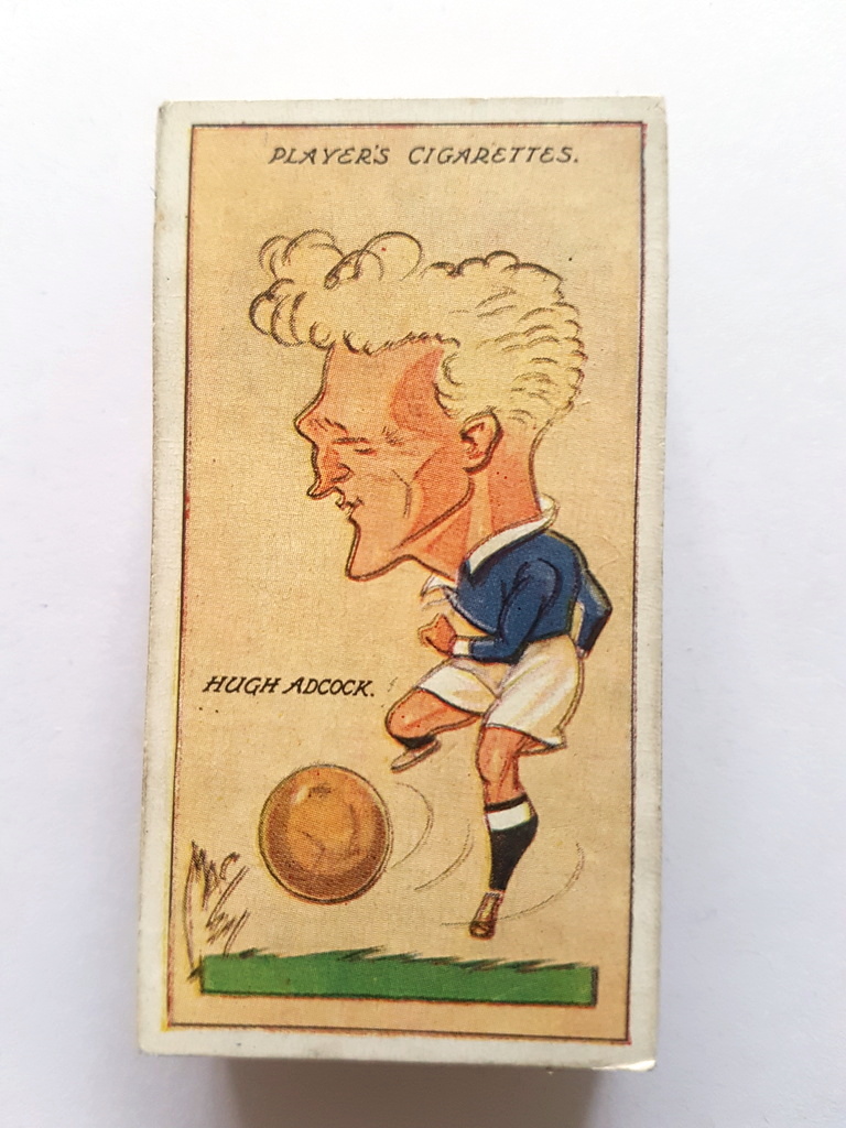 Photo of the front of these Football Caricatures by 'Mac' cigarette cards