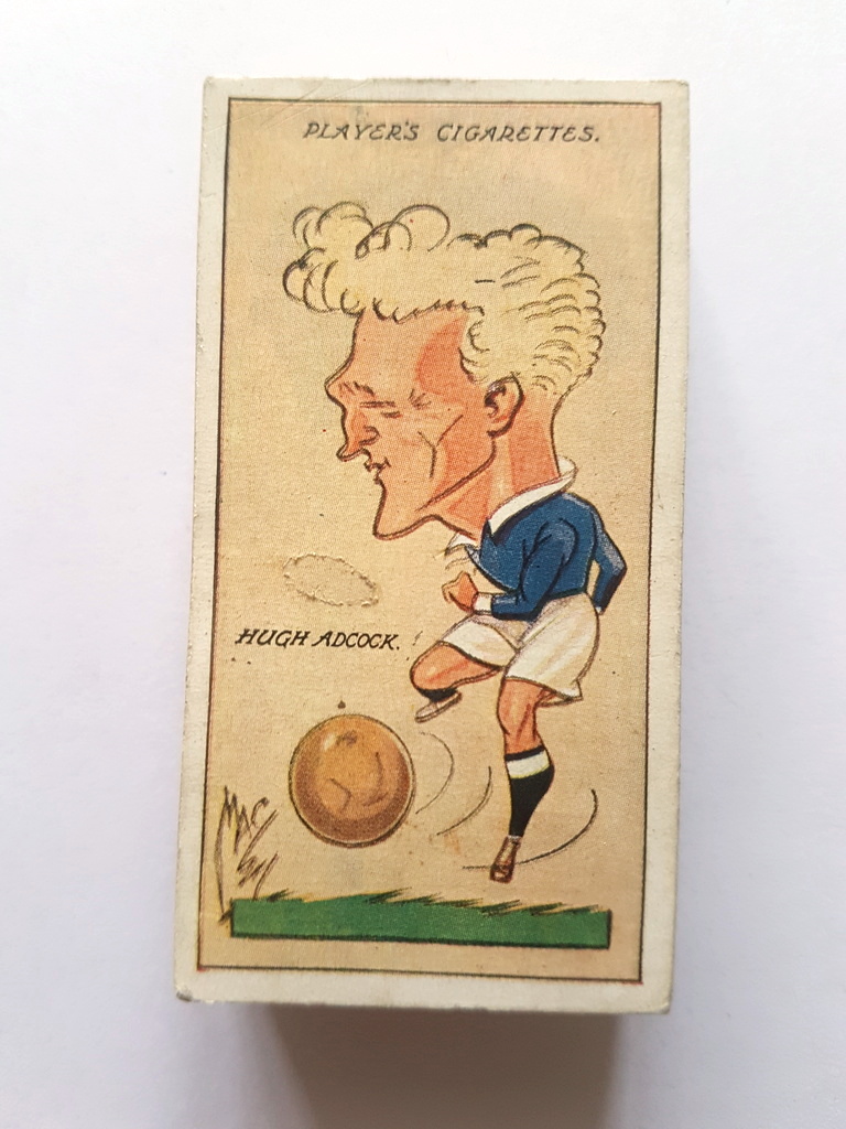 Photo of the front of these Football Caricatures by 'Mac' cigarette cards