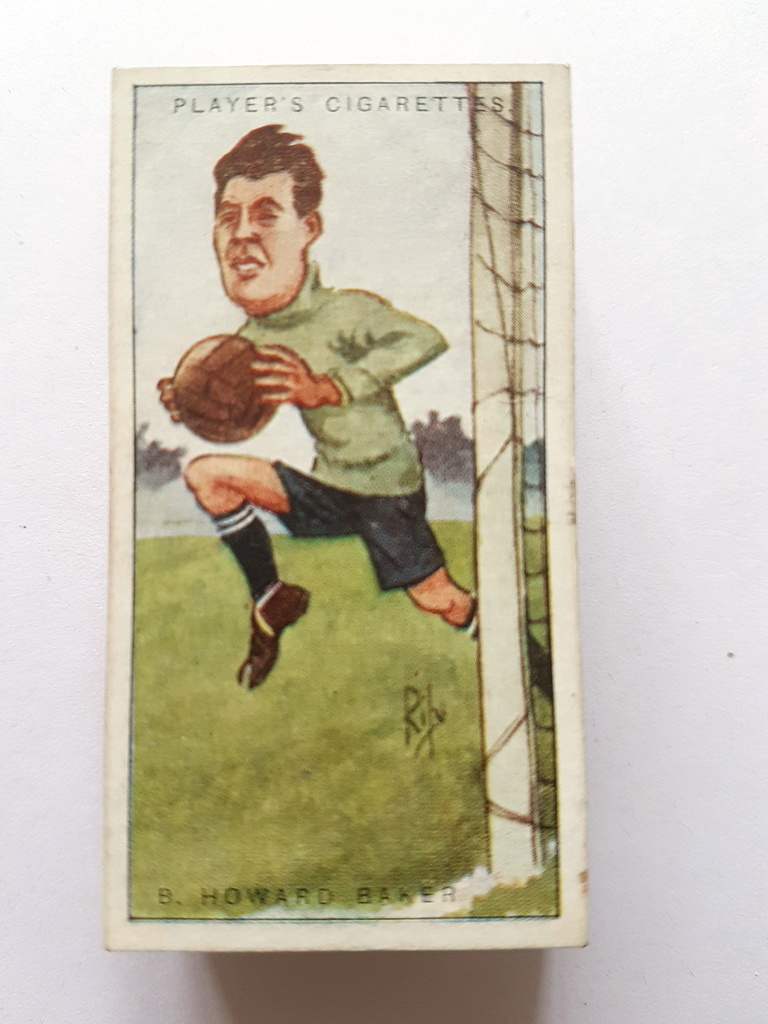 Photo of the front of these Football Caricatures by 'Rip' cigarette cards