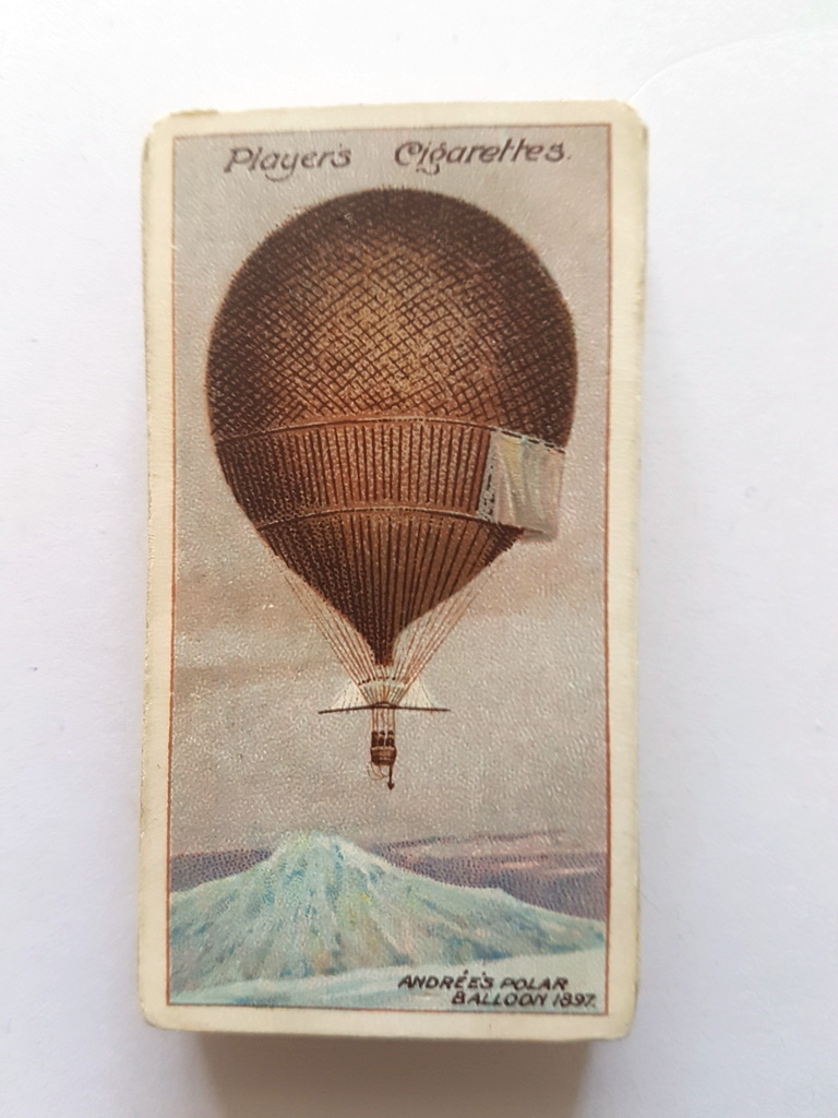 Photo of the front of these Polar Exploration cigarette cards