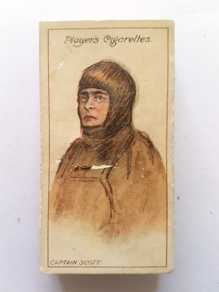 Photo of the front of these Polar Exploration (2nd) cigarette cards