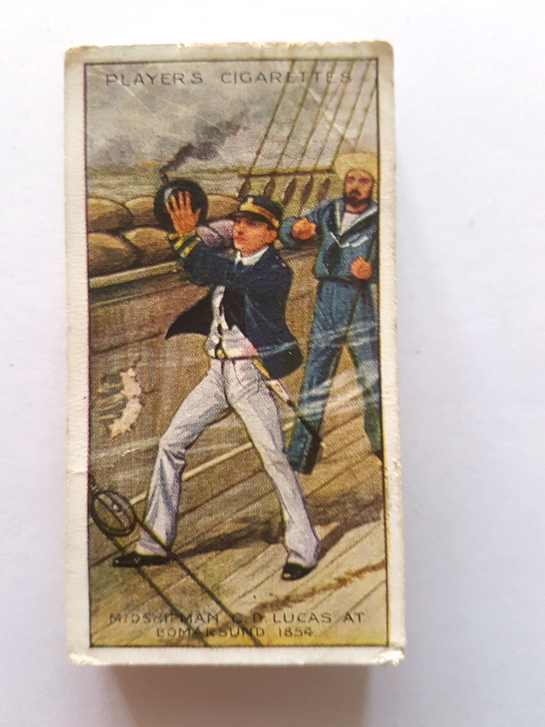 Photo of the front of these Victoria Cross cigarette cards