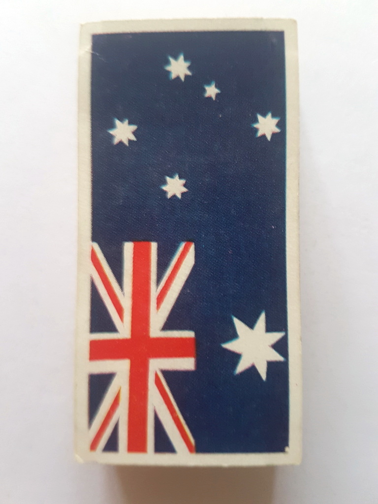 Photo of the front of these Australia tea cards