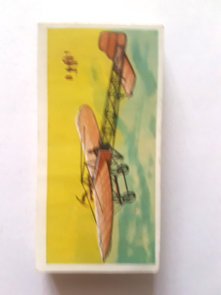 Photo of the front of these Wings of Speed (descriptive back) tea cards