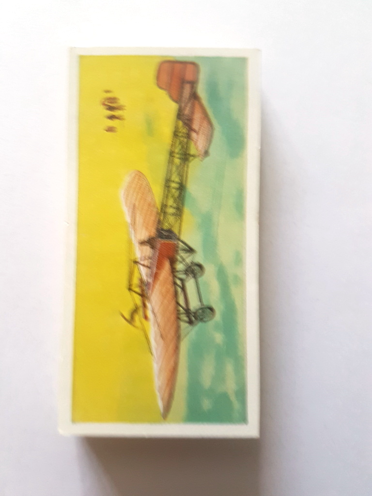 Photo of the front of these Wings of Speed (descriptive back) tea cards