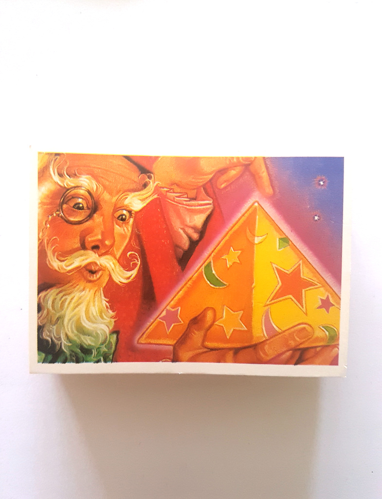 Photo of the front of these The Magical, Mystical World of Pyramids (red/blk) tea cards