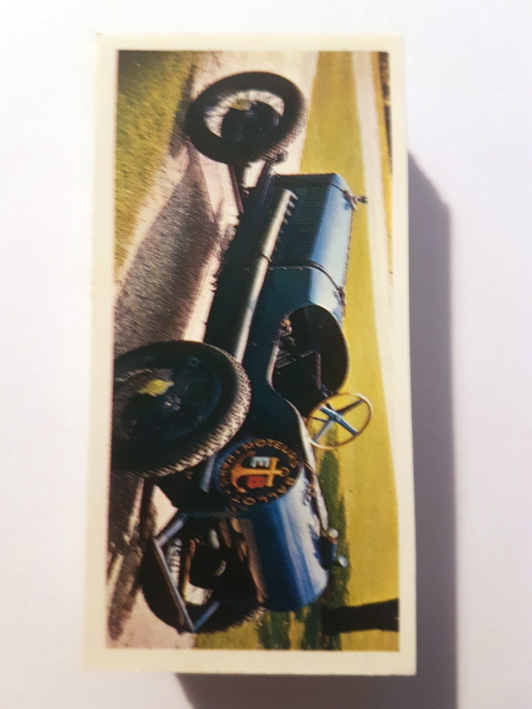 Photo of the front of these Vintage Cars cigarette cards