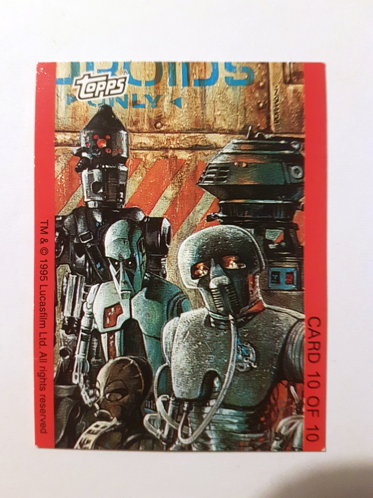 Photo of the front of these Star Wars cigarette cards