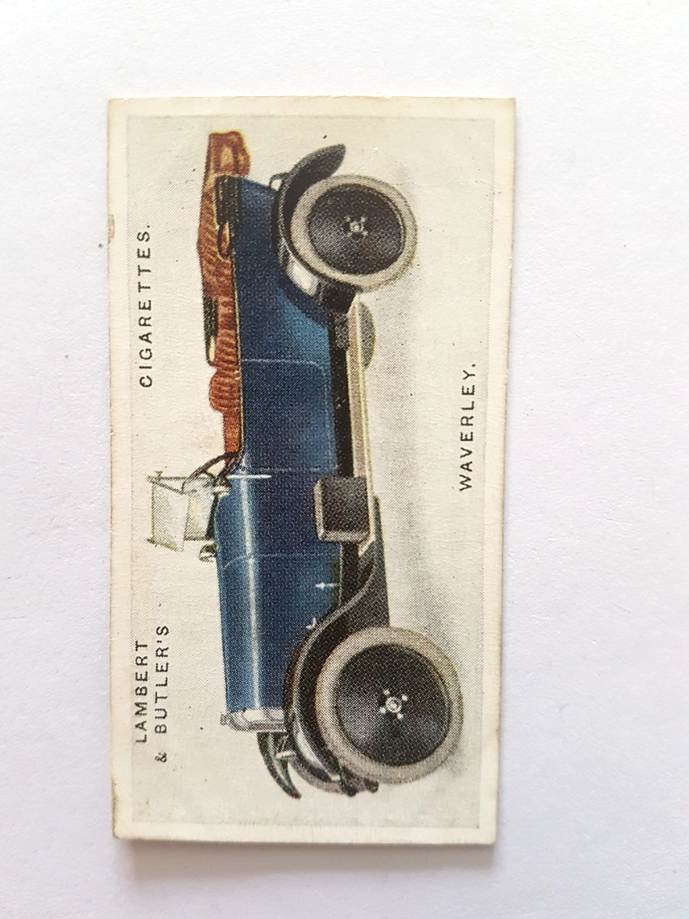 Photo of the front of these Motor Cars (2nd) cigarette cards