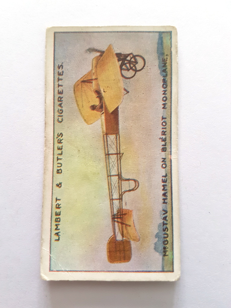 Photo of the front of these Aviation cigarette cards