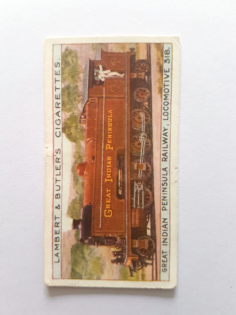 Photo of the front of these World's Locomotives (1A-25A) cigarette cards