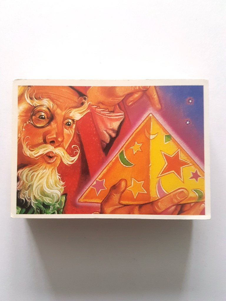 Photo of the front of these The Magical, Mystical World of Pyramids (red/blk) tea cards