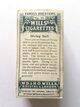 Photo of the back of the set of Famous Inventions cigarette cards