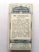 Photo of the back of the set of Characters from Dickens (2nd) cigarette cards