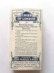 Photo of the back of the set of Cries of London (2nd) cigarette cards