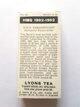 Photo of the back of the set of HMS 1902-1962 (descriptive back) tea cards