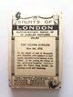 Photo of the back of the set of Sights of London (supplementary) cigarette cards