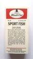 Photo of the back of the set of Sport Fish cigarette cards