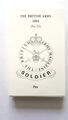 Photo of the back of the set of British Regiments (2nd, with text) trade cards